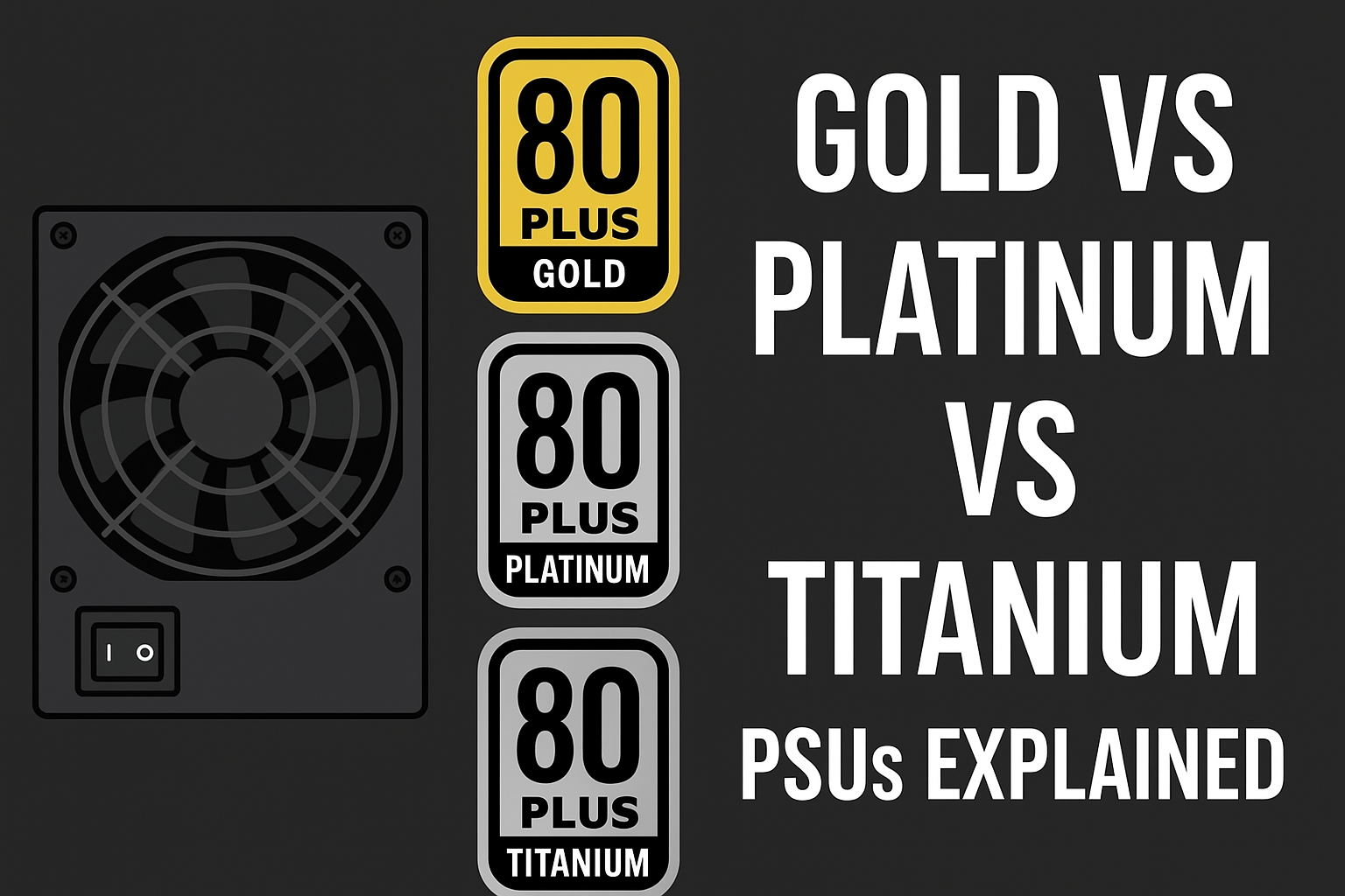 Gold vs Platinum vs Titanium PSUs Explained
