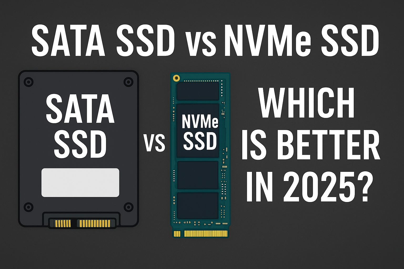 SATA SSD vs NVMe SSD: Which Is Better in 2025?